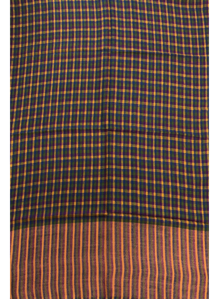 Mini-Check Pattern Handwoven Cashmere Pashmina Stole