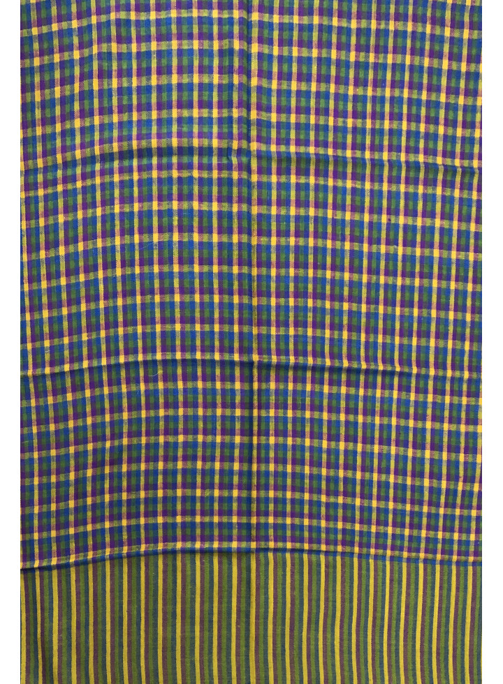 Green Shepherd's Check Real Cashmere Pashmina Stole