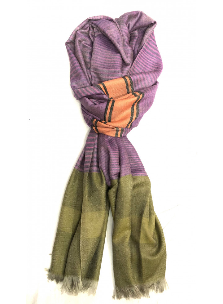 New Waves Cashmere Rose Handwoven Pashmina Stole