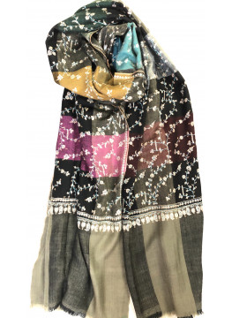 Elegant Shades Sozni Embroidered Cashmere Pashmina stole